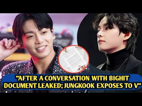“Huge”🙄After This Conversation Documentary Leaked, Jungkook Immediately Told Taehyung Loudly.