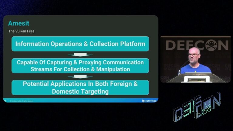 DEF CON 31 – Contextualizing The Vulkan Leaks & State Sponsored Offensive Ops – Joe Slowik