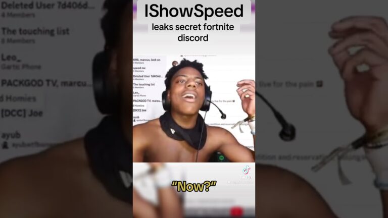 Ishowspeed leaks Ninjas secret discord #ishowspeed #ninja #fortnite #discord #leak
