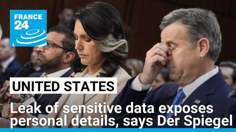 Leak of sensitive data exposes personal details of US officials, says Der Spiegel • FRANCE 24