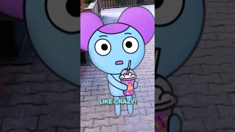 Pibby tries the Grimace Shake In Real Life #grimaceshake #pibby