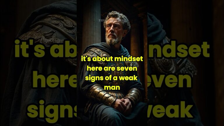 7 Signs of A Weak Man #stoicism
