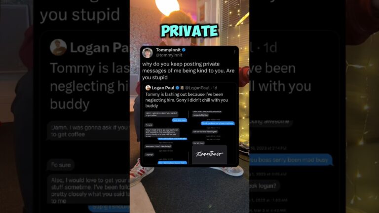 Logan Paul Leaks TommyInnit’s DMs and It Backfires! #TommyInnit