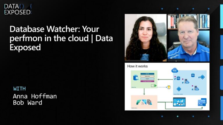 Database Watcher: Your perfmon in the cloud | Data Exposed