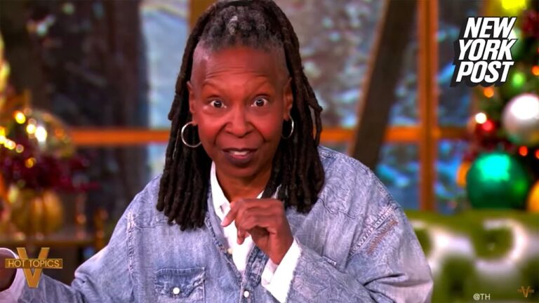 Whoopi Goldberg makes bizarre joke about Elon Musk, JD Vance tripping Trump ‘down the stairs’