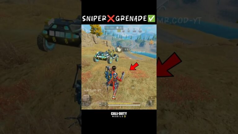 Grenade✅Sniper❌Settings in CODM BR 💯🔥Codmobile🤕CODM Pro Setting #shorts #codmbr #codm #ff #cod