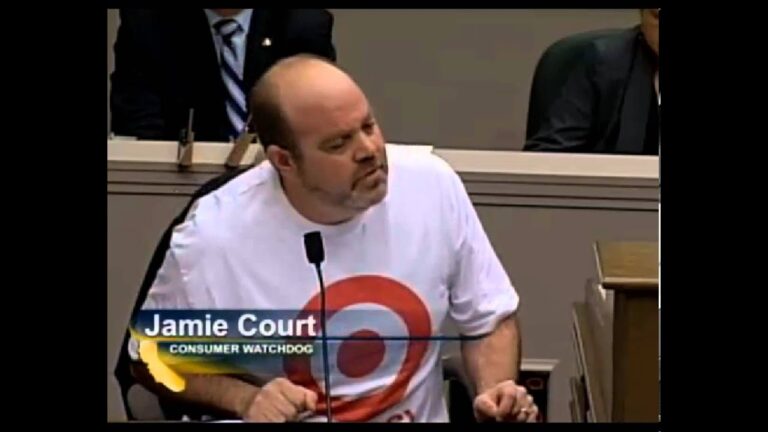 Jamie Court talks to the California Assembly about Retailer Data Breach