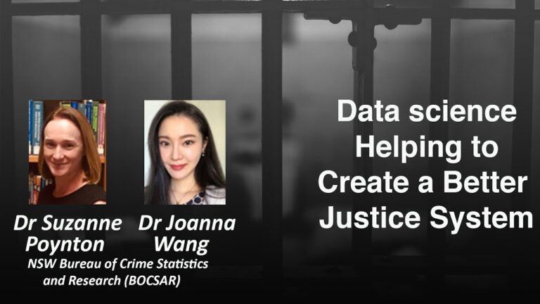 Data science helping to create a better justice system – an ACEMS Public Lecture at UTS