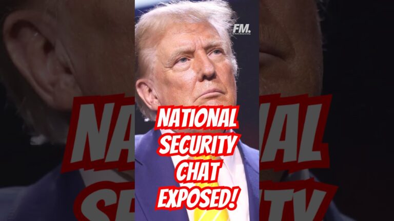 Massive Leak! Trump’s National Security Chat Exposed—Journalist Gets Inside Scoop! 🚨 #shorts