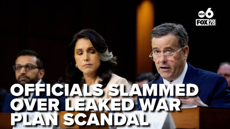 Trump admin intelligence officials slammed over leaked war plan scandal during hearing