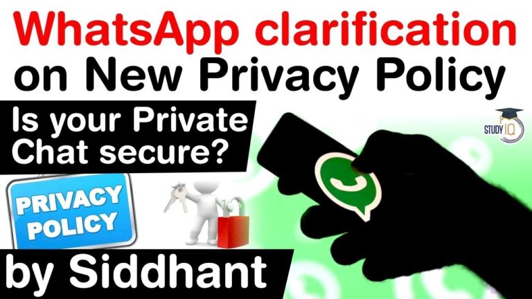New WhatsApp Privacy Policy explained –  Is your Private Chat Data really secure? #UPSC #IAS