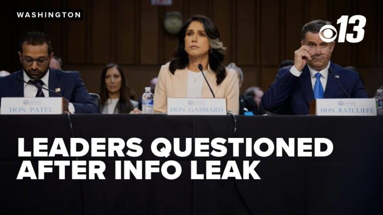 Trump admin intelligence officials slammed over leaked war plan scandal during hearing