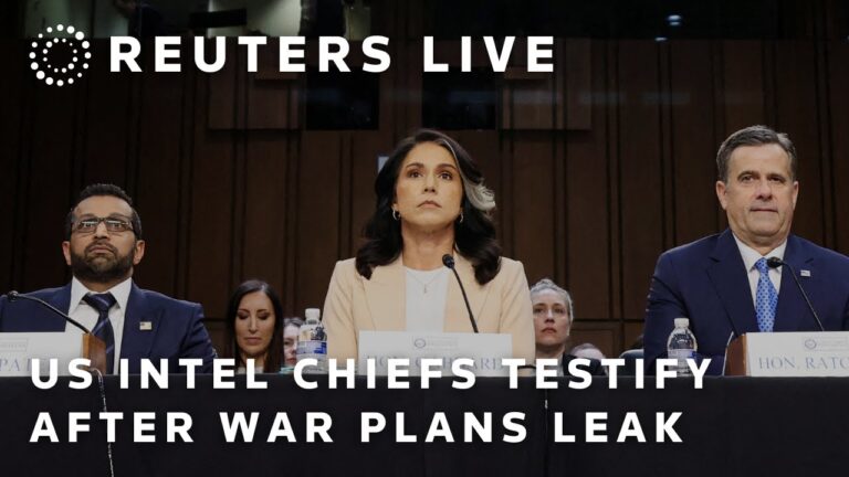 LIVE: Top US intelligence leaders testify after Yemen war security breach