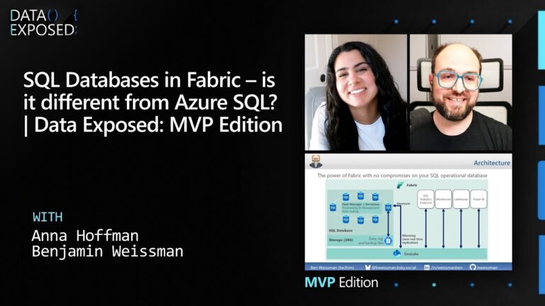 SQL Databases in Fabric – is it different from Azure SQL? | Data Exposed: MVP Edition