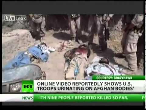 LEAKED VIDEO US Marines mocking & urinating on Afghan bodies’