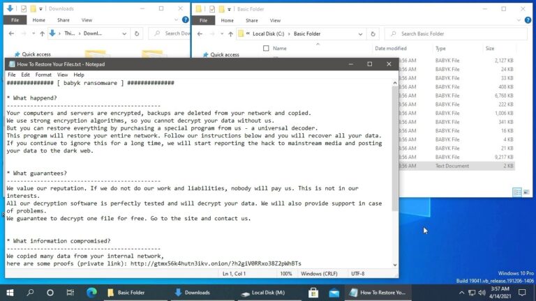 AppCheck Anti-Ransomware : Babuk Locker Ransomware (.babyk) Block Video