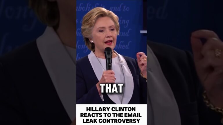Hillary Clinton Reacts To The Email Leak Controversy #ytshorts #lolmoments  #news