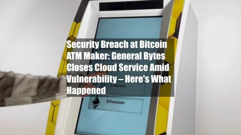Security Breach at Bitcoin ATM Maker: General Bytes Closes Cloud Service Amid Vulnerability