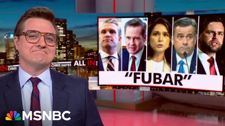 ‘Sheer, unfettered, Olympian incompetence’: Hayes on the Trump war plans breach 