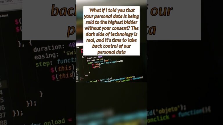 The Data Heist: How Tech Companies Are Selling Your Personal Data