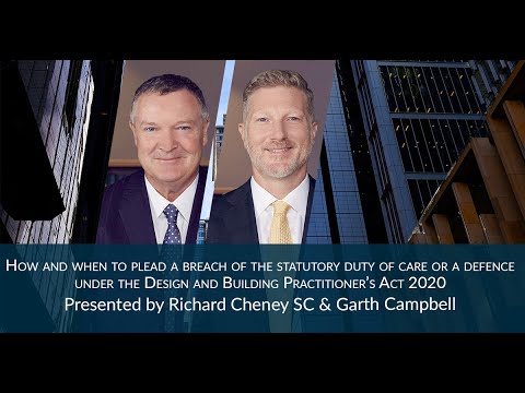 How and when to plead a breach of the statutory duty of care or defence under the DBP Act 2020