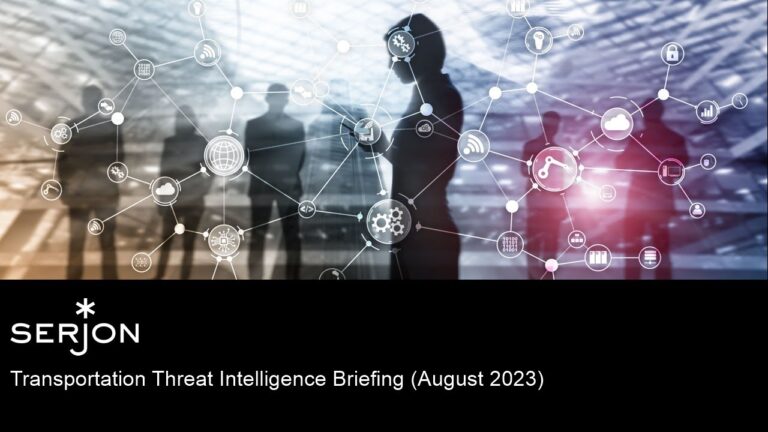Transportation Threat Intelligence Briefing (August 2023)