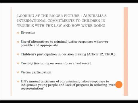 Future directions for juvenile justice in NSW, Don Weatherburn & Jenny Bargen, 10/5/2012, Sydney
