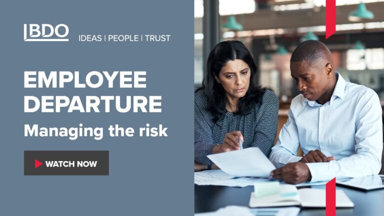 Employee Departure – Managing The Risk