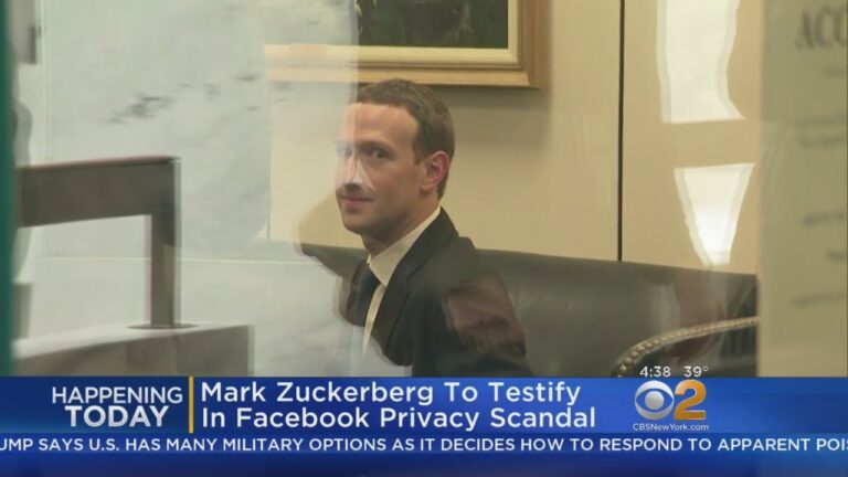 Mark Zuckerberg To Testify In Facebook Privacy Scandal