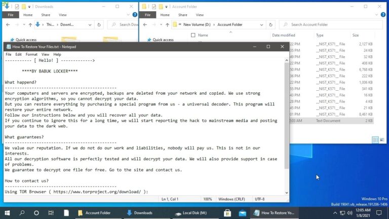 AppCheck Anti-Ransomware : Babuk Locker Ransomware (.__NIST_K571__) Block Video