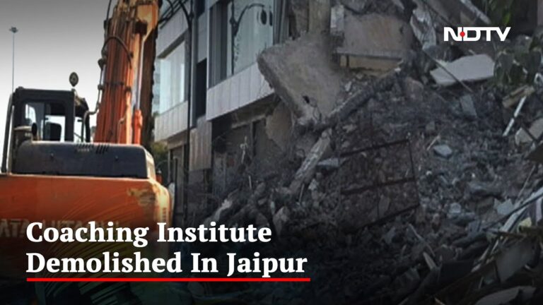 Now, Bulldozers In Rajasthan. Building Linked To Exam Leak Scandal Razed