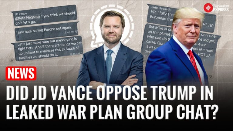 Did JD Vance Challenge Trump in Leaked Yemen War Plan Chat?