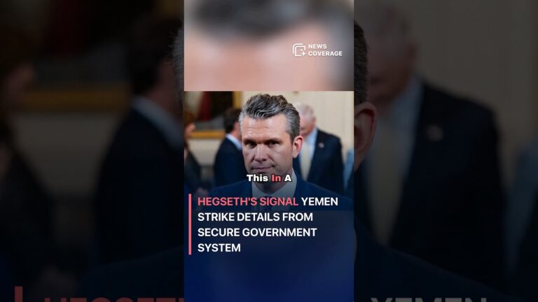 Hegseth’s Signal Yemen Strike Details From Secure Government System #crime #law #crisis