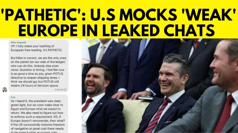 U.S Defense Secretary Calls Europe ‘pathetic’ In Leaked Military Chat With Officials | N18G