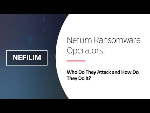 Nefilim Ransomware Operators: Who Do They Attack and How Do They Do It?