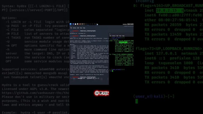 Hydra SSH brute force||😈😈 #hacks #kalilinuxtools #kalilinux #hacker #ethicalhacker #coding