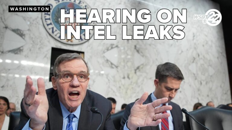 Senate worldwide threats hearing where questions were asked about the leaked sensitive information