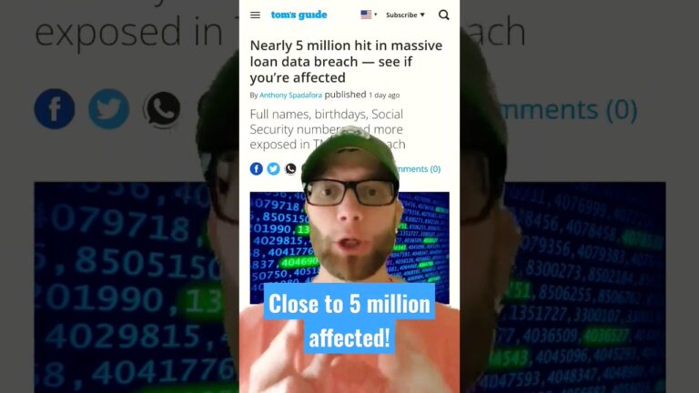 Data BREACH! Nearly 5 MILLION Social Security numbers affected