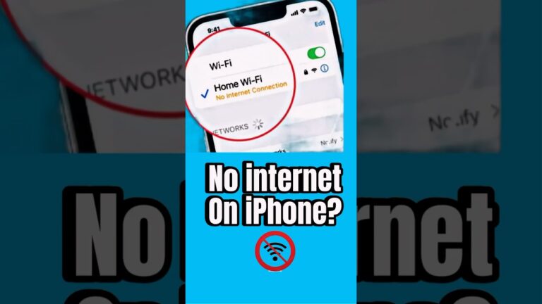 How to solve no internet problems in iPhone WiFi network?