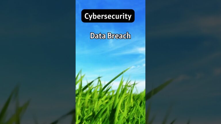 Cybersecurity Definition #6 – Data Breach #shorts #short