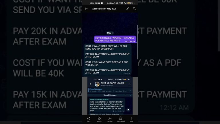 NEET PAPER Leaked 2025 Again ???