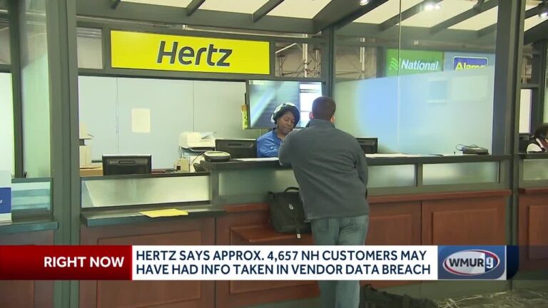 Hertz says approximately 4,657 New Hampshire customers may have had info taken in vendor data breach