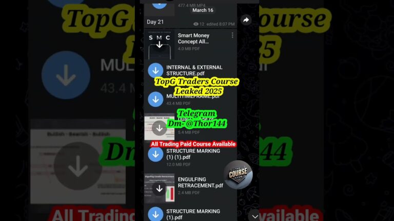 ✨🤯TopG Trader Full Course Leaked New Batch 2025 | TopG Traders | 🤑 #trading #topgtraders #forex