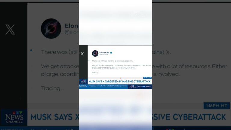 Elon Musk claims X is the target of a ‘massive cyberattack’