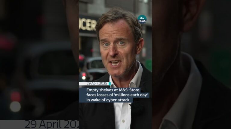 Empty shelves at M&S: Store faces losses of ‘millions each day’ in wake of cyber attack | ITV News