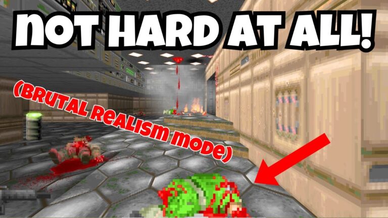 Brutal Realism grinding on e1m2 – a total misery of getting nowhere 😂