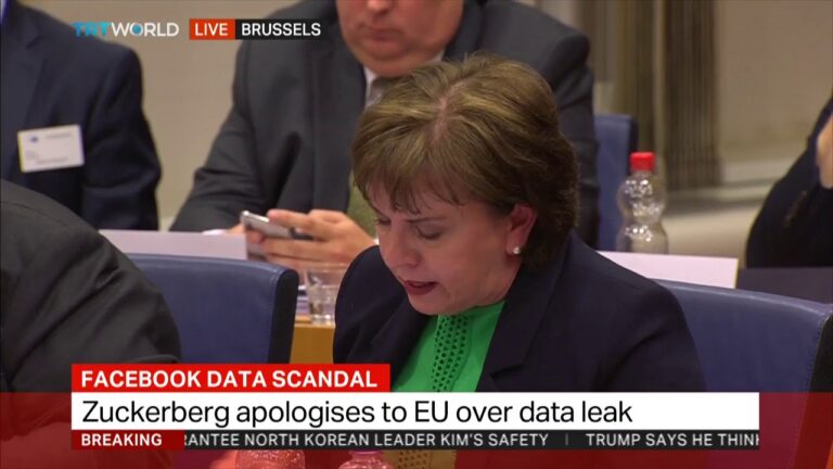 Zuckerberg apologises to EU over Facebook data leak