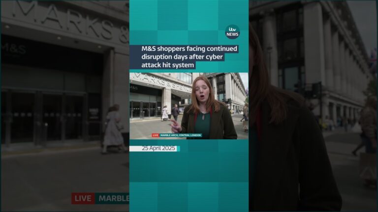 M&S shoppers face disruption days after cyber attack hit systems #itvnews