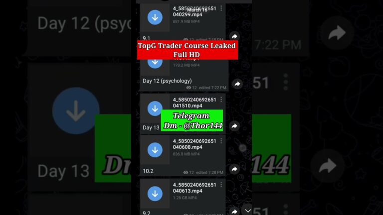 💢🔥TopG Trader Full Course Leaked | Unlock Pro Trading Secrets and Strategies 💸#topgtraders #trading