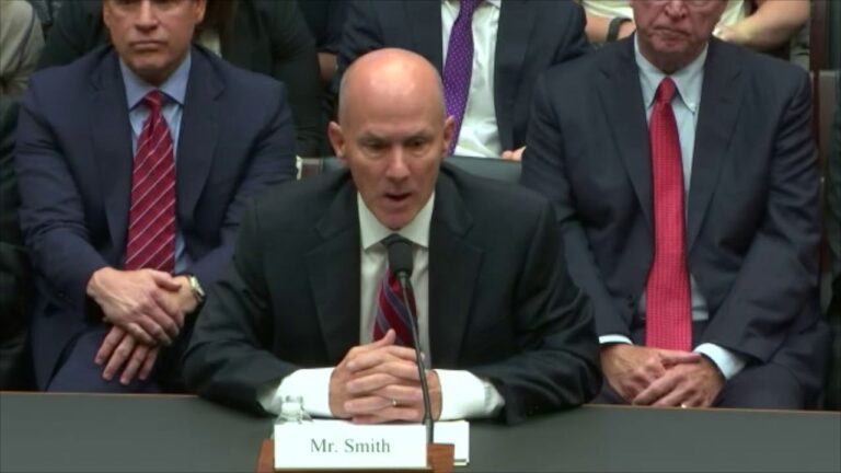 Equifax Hearing with former CEO on security breach.